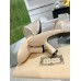 Gucci Slide Sandas 75mm in Beige Mesh with Crystal