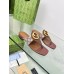 Gucci Blondie Thong Sandals in Beige GG Supreme Canvas