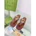 Gucci Blondie Thong Sandals in Beige GG Supreme Canvas