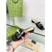 Gucci Slide Sandals in Black Leather with Snake Hardware