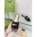 Gucci Slide Sandals in Black Leather with Snake Hardware