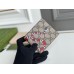 Gucci Bi-fold Wallet In Beige Kingsnake Print GG Supreme Canvas