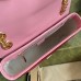 Gucci GG Marmont Small Shoulder Bag in Red Matelasse Diagonal Leather