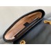 Gucci GG Marmont Small Shoulder Bag in Original GG Canvas with Black Leather