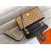 Gucci GG Marmont Small Shoulder Bag in Original GG Canvas with Black Leather