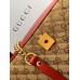 Gucci GG Marmont Small Shoulder Bag in Original GG Canvas with Red Leather