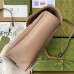 Gucci GG Marmont Small Shoulder Bag in Nude Chevron Leather