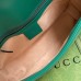 Gucci GG Marmont Small Shoulder Bag in Green Chevron Leather