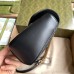 Gucci GG Marmont Small Shoulder Bag in Black Chevron Leather