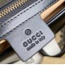 Gucci GG Marmont Small Shoulder Bag in Black Chevron Leather