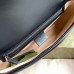 Gucci GG Marmont Small Shoulder Bag in Black Chevron Leather