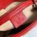 Gucci GG Marmont Small Shoulder Bag in Red Chevron Leather