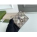 Gucci Bi-fold Wallet In Beige Bee Print GG Supreme Canvas