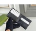Gucci Bi-fold Wallet In Beige Bee Print GG Supreme Canvas