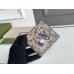 Gucci Bi-fold Wallet In Beige Tiger Print GG Supreme Canvas