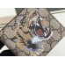 Gucci Bi-fold Wallet In Beige Tiger Print GG Supreme Canvas