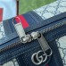Gucci Savoy Toiletry Case in Blue GG Supreme Canvas