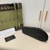 Gucci Womens Slide Sandals in Black Rubber GG