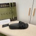 Gucci Womens Slide Sandals in Black Rubber GG