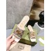 Gucci Slide Sandals in GG Matelasse Canvas with White Leather