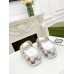 Gucci Platform Slide Sandals in Multicolor GG Fabric