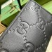 Gucci Pouch in Black Jumbo GG Leather