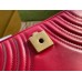 Gucci GG Marmont Mini Shoulder Bag in Red Chevron Leather