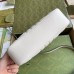 Gucci GG Marmont Small Camera Bag in White Matelasse Leather