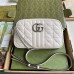 Gucci GG Marmont Small Camera Bag in White Matelasse Leather