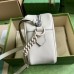 Gucci GG Marmont Small Camera Bag with White Hardware