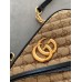 Gucci GG Marmont Small Camera Bag in Canvas with Black Trim