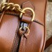 Gucci GG Marmont Small Camera Bag in Brown Diagonal Leather