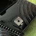 Gucci GG Marmont Mini Shoulder Bag in Black Patent Chevron Leather