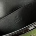 Gucci GG Marmont Mini Shoulder Bag in Black Patent Chevron Leather