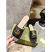 Gucci Slide Sandals in Black Matelasse Leather with Double G
