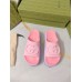 Gucci Slide Sandals in Multicolor Rubber with Interlocking G