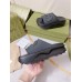 Gucci Slide Sandals in Black Rubber with Interlocking G