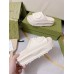 Gucci Slide Sandals in White Rubber with Interlocking G