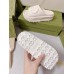 Gucci Slide Sandals in White Rubber with Interlocking G