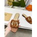 Gucci Interlocking G Cut-out Slide Sandals in Brown Leather