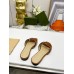 Gucci Interlocking G Cut-out Slide Sandals in Brown Leather