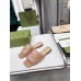 Gucci Slide Sandals in Beige GG Matelasse Leather