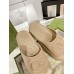Gucci Slide Sandals in Beige Rubber with Interlocking G