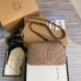 Gucci GG Marmont Small Camera Bag in Nude Chevron Leather
