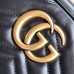 Gucci GG Marmont Small Camera Bag in Black Chevron Leather