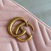 Gucci GG Marmont Small Camera Bag in Pink Chevron Leather