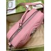 Gucci GG Marmont Small Camera Bag in Pastel Pink Chevron Leather