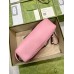 Gucci GG Marmont Small Camera Bag in Pastel Pink Chevron Leather