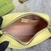 Gucci GG Marmont Small Camera Bag in Pastel Yellow Chevron Leather