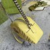 Gucci GG Marmont Small Camera Bag in Pastel Yellow Chevron Leather